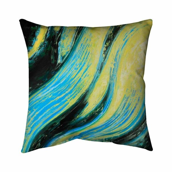 Begin Home Decor 20 x 20 in. Wavy Magical Liquid-Double Sided Print Indoor Pillow 5541-2020-AB42